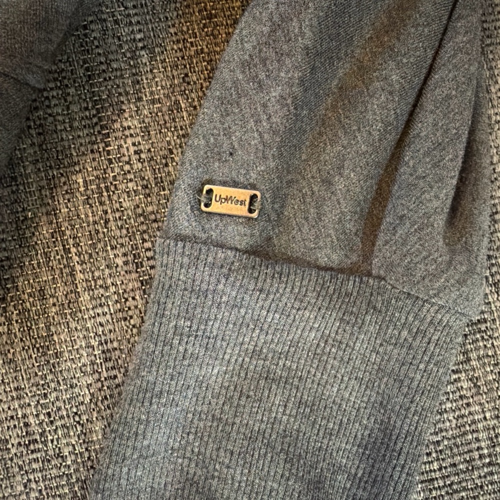 UpWest Women's Unwind Cocoon Cardigan Sz Small Dark Gray - Picture 3 of 8